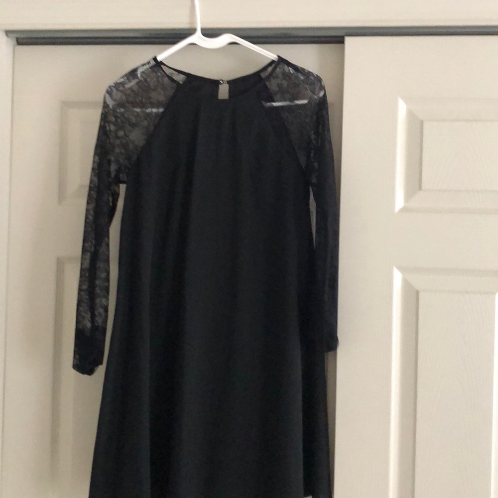 Lulus lined long sleeve lace baby doll dress